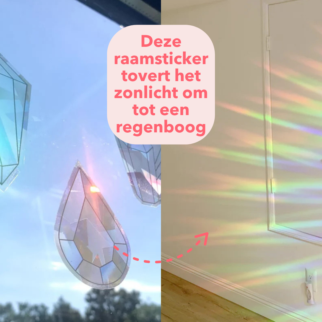 Regenboogmaker raamsticker Rock Crystal A6