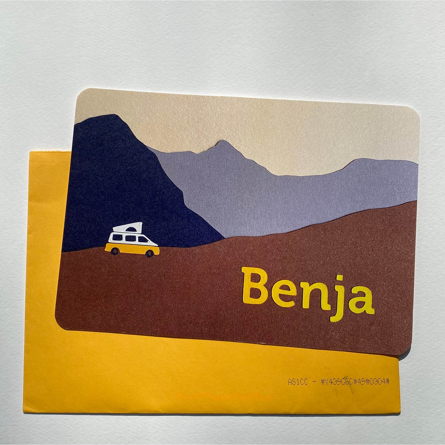 Geboortekaartje gepersonaliseerd landschap