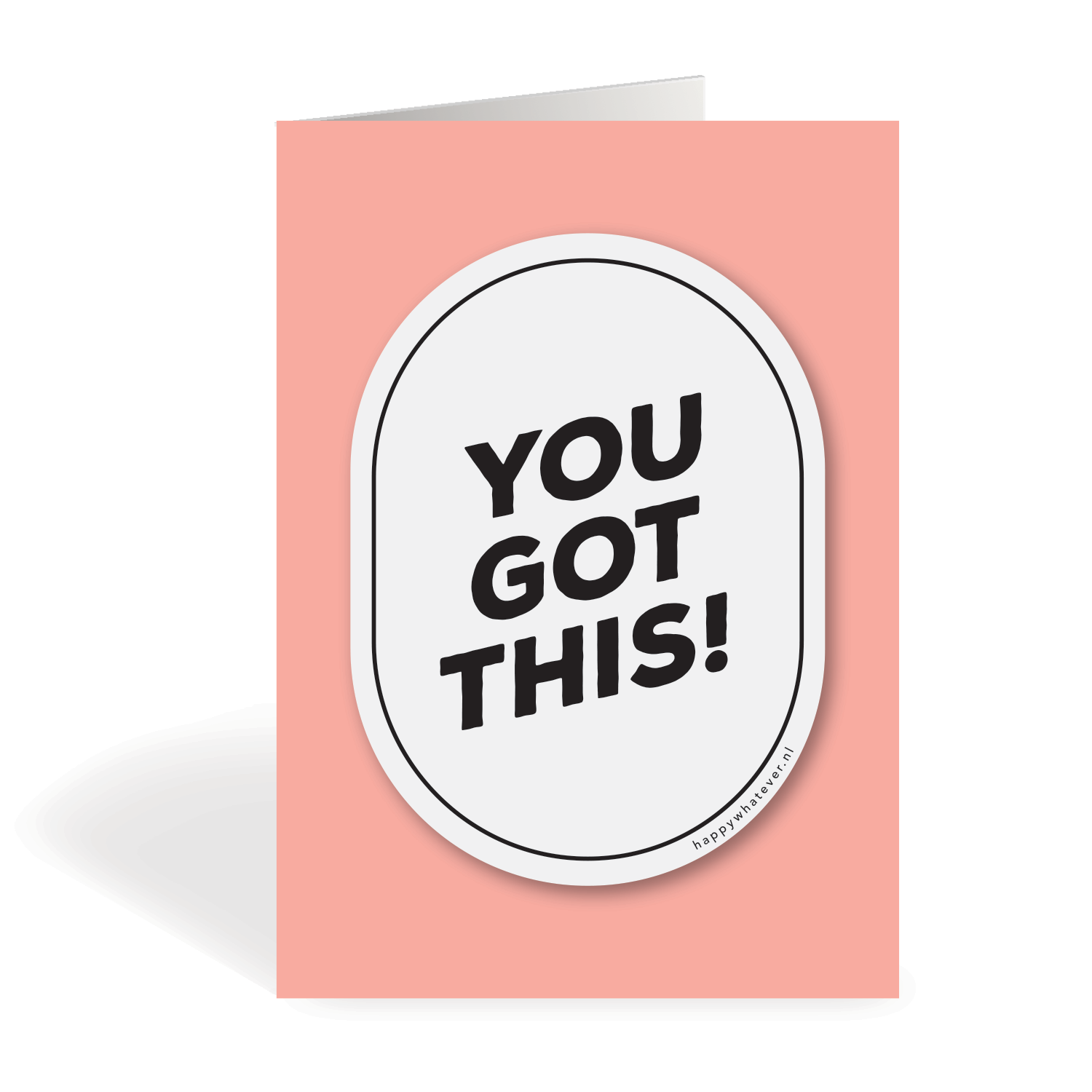 Regenboogmaker raamsticker You Got This! A6