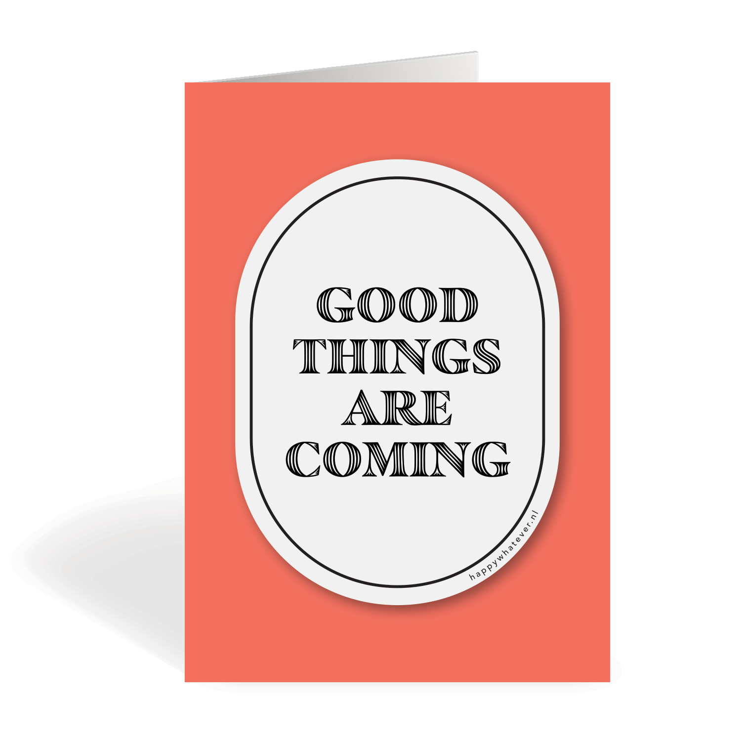 Regenboogmaker raamsticker Good Things Are Coming A6