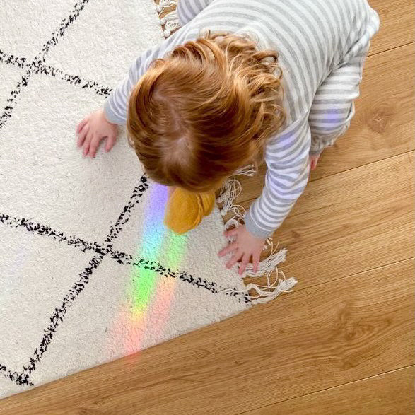 Regenboogmaker raamsticker Rocket A5