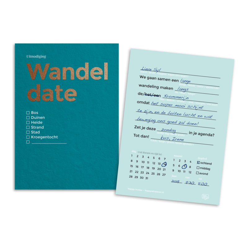 Complete set — 6 Uitnodigingen