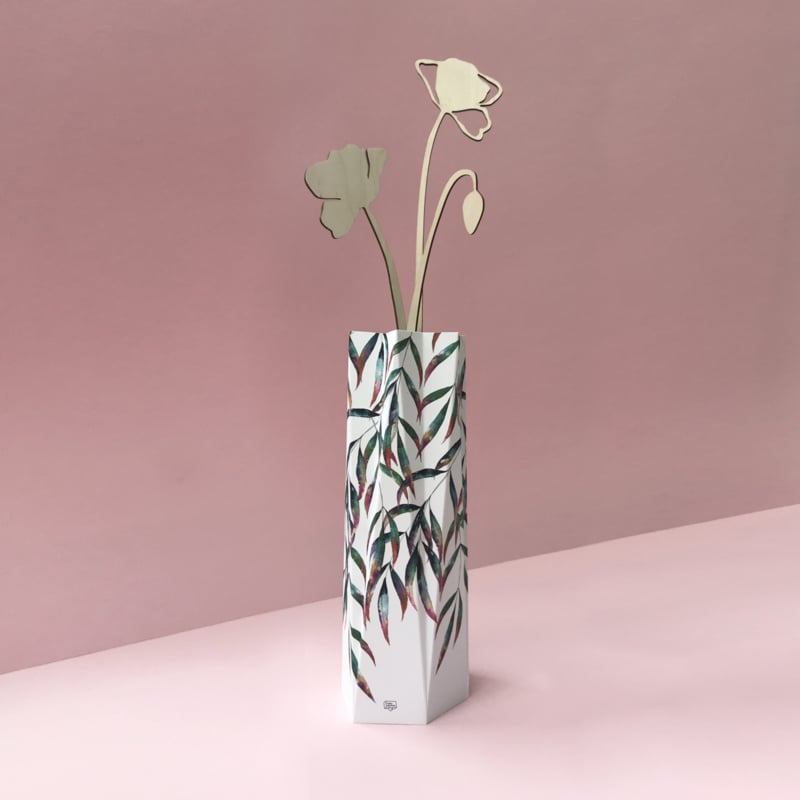 Happy Flowers - Houten Klaproos groot