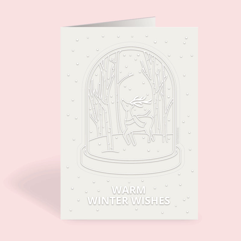 Winter Hert, Kaart + Raamsticker