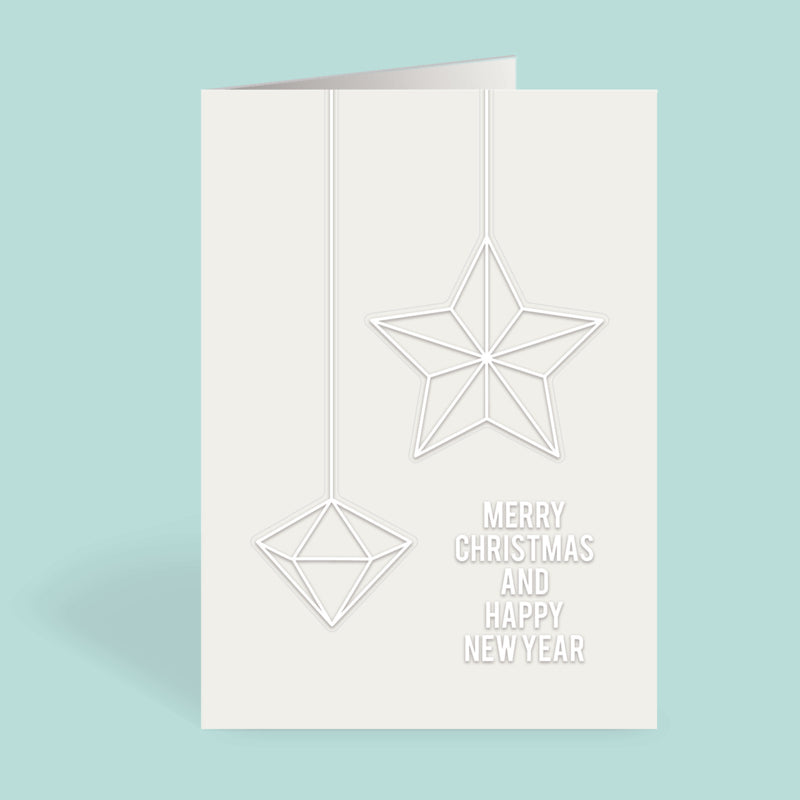 Winter Moderne ballen, Kaart + Raamstickers