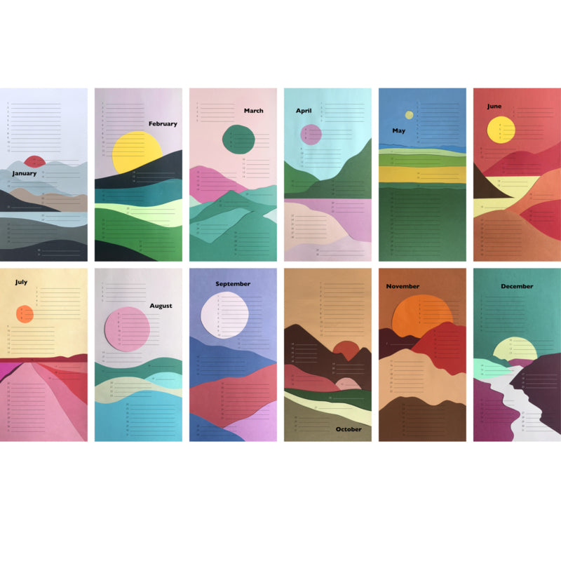 Birthday Calendar - Landscape
