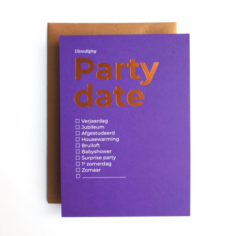 6 x Party dates