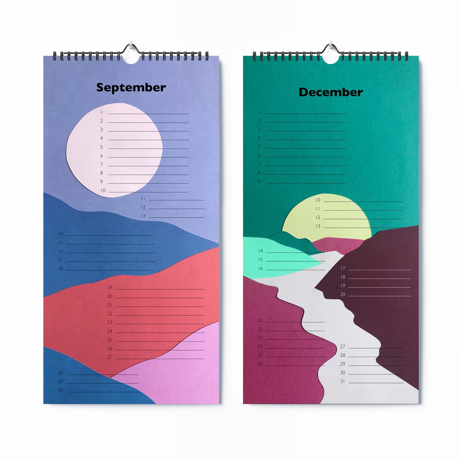 Verjaardagskalender - landschappen