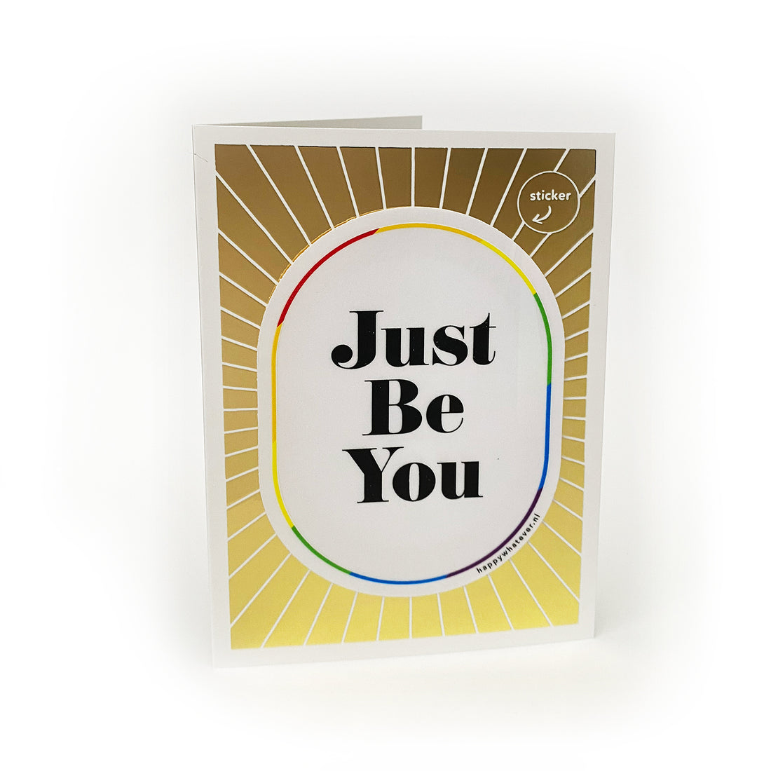 Rainbow maker window sticker Just Be You 1