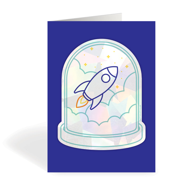 Regenboogmaker raamsticker Rocket A5