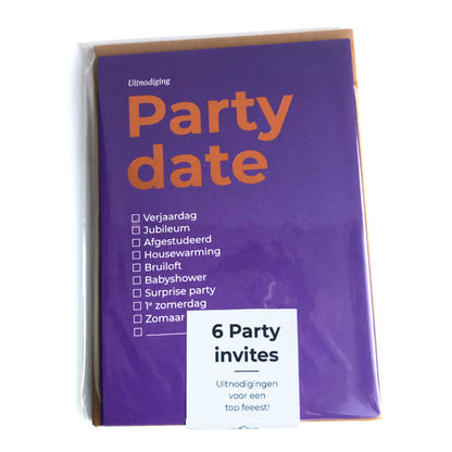 6 x Party dates