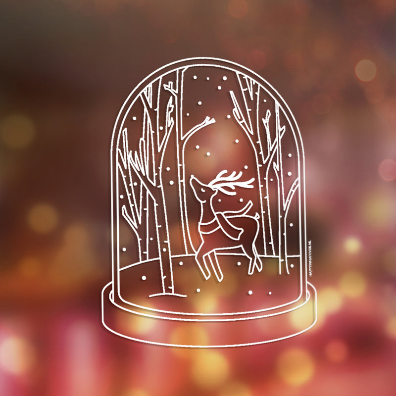 Winter Hert, Kaart + Raamsticker