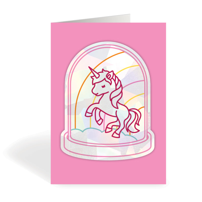 Regenboogmaker raamsticker Unicorn A5